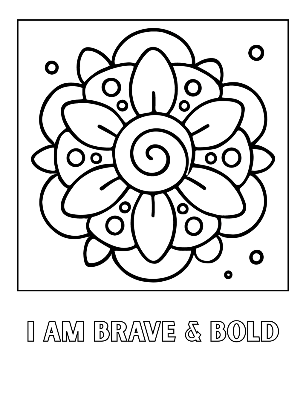 Positive Affirmations Coloring Book for Kids