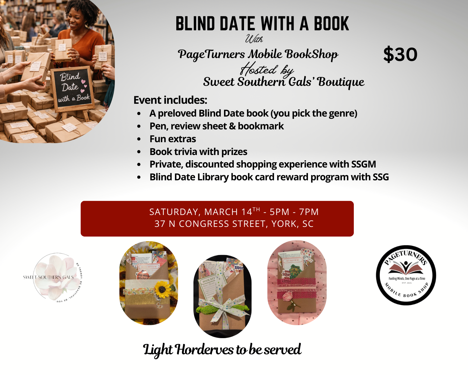 Blind Date with a Book - Sweet Southern Gals' - York, SC